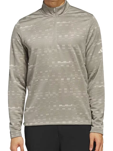 Adidas Men’s Core Printed 1/4 Zip Golf Pullover, Medium Putty Beige ...