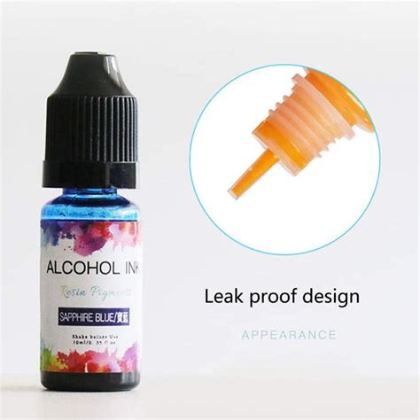 Buy W-LOVE 24 Colors Epoxy Resin Diffusion Pigment Alcohol Ink Liquid ...