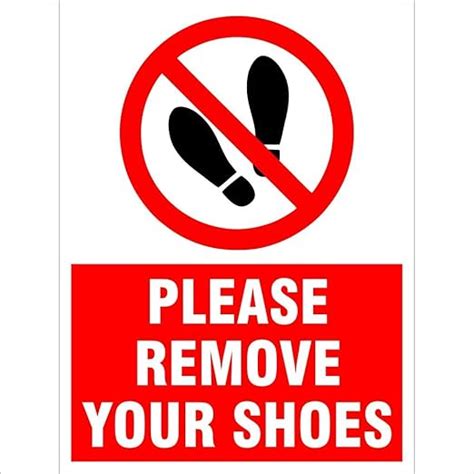 Amazing Sign Please remove your Shoes Sign Board: Amazon.in: Office ...