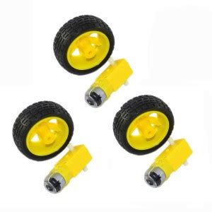 geeta enterprises BO Motor Dual Shaft and Wheels Smart Car Robot Gear ...