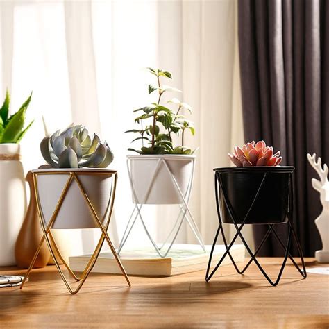 Adore elegance fusion table top planter set(set of 3) – Adore & Décor