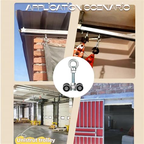 BiJun 4 Wheel Unistrut Trolley Silent Trolley India | Ubuy