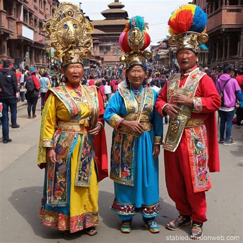 Nepalese Traditional Music and Costumes | Stable Diffusion Online