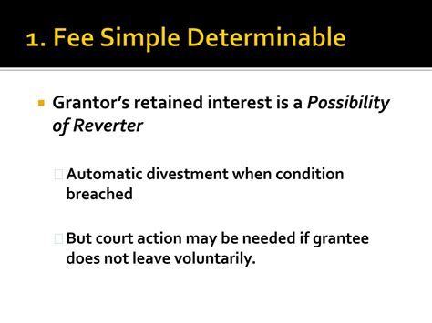 PPT - Defeasible Estates PowerPoint Presentation, free download - ID:252813