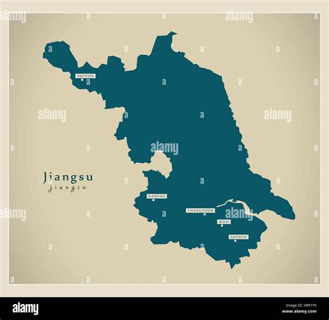 Map of jiangsu hi-res stock photography and images - Alamy