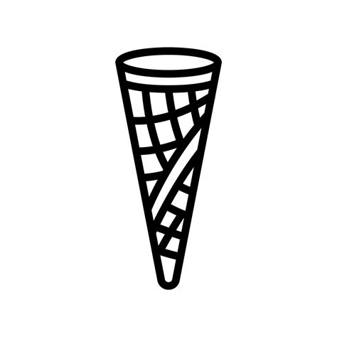 Empty Ice Cream Cone Clipart Black And White