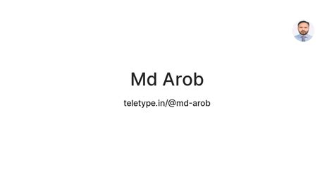 Md Arob — Teletype