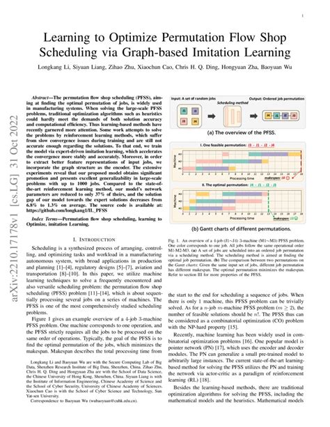 Image result for Permutation Flow Shop Scheduling Example