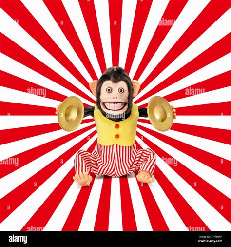 Toy monkey clapping cymbals Stock Photo - Alamy