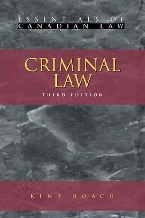 Buy Criminal Law (Essentials of Canadian Law) Book Online at Low Prices ...