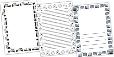 Old Transport Page Borders