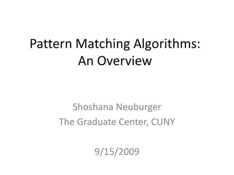 Image result for First Pattern Matching Algorithm