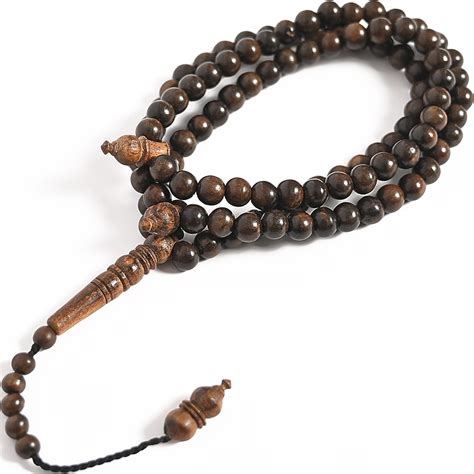 Amazon.com: Tasbih Prayer Beads 99 Tiger Eye Stone 10 mm, Muslim Rosary ...