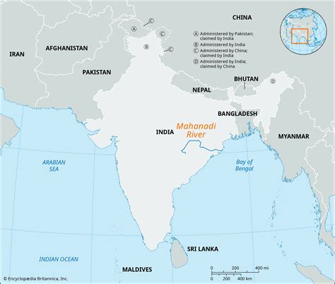 Mahanadi River Map MAHANADI RIVER BASIN