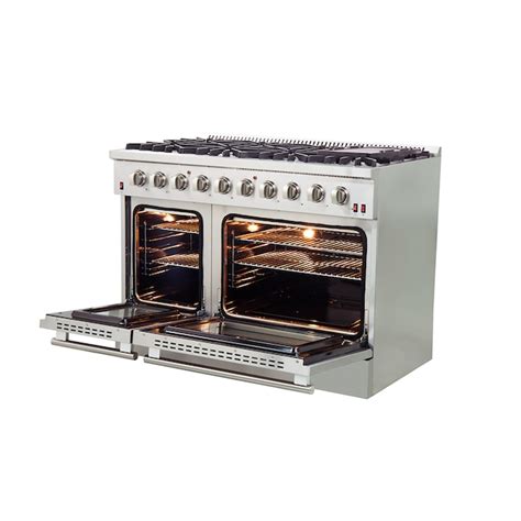FORNO Galiano 48-in 8 Burners 4.32-cu ft / 2.26-cu ft Convection ...