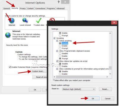 Image result for How to Disable JavaScript Windows 1.0