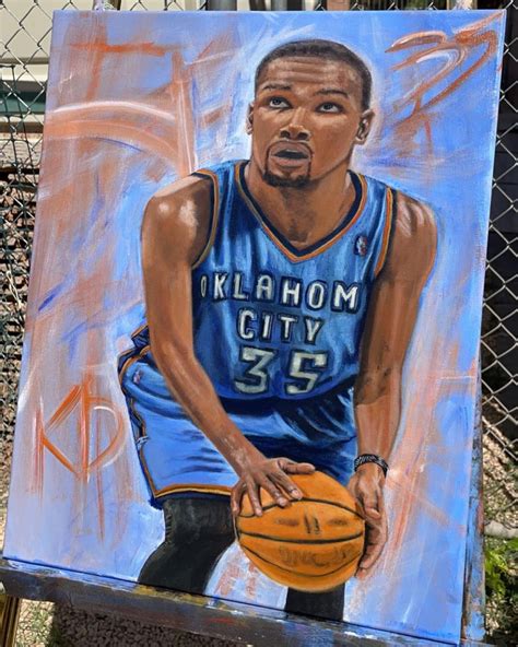 Kevin Durant 16x20 Acrylic : r/Paintings - H Durant Paintings List