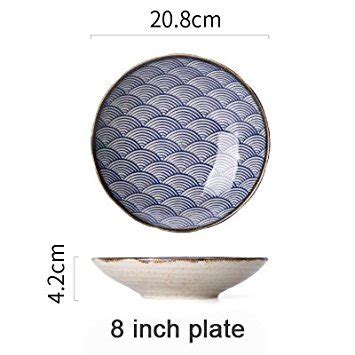 Atoz prime Underglaze Color Wave Pattern Ceracmic Dinnerware Pasta ...