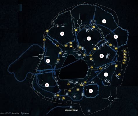 Jurassic World Park Map