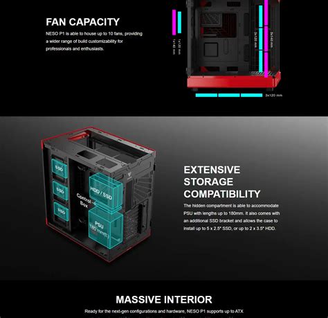 Buy Shop Gamdias Neso P1 BR (ATX) Full Tower Cabinet (Black And Red) at ...