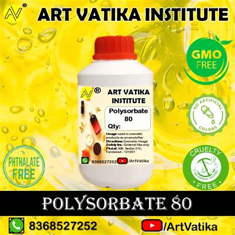 Premium Polysorbate 80 (Tween 80) for Cosmetics - Shop Now on Artikamart