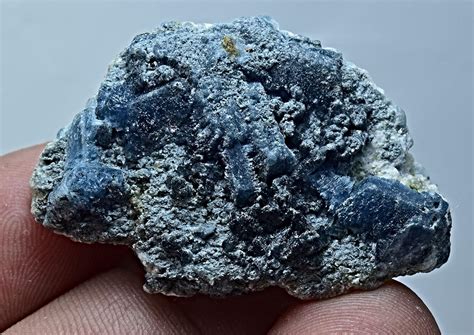 Buy 85 Carat Unusual Deep Blue Vorobyevite Beryl (Rosterite) Crystals ...