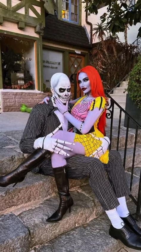 Jack and sally from the nightmare before christmas we thought it was a ...