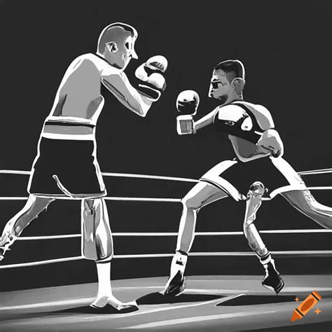 Boxing Match Cartoon 的图像结果