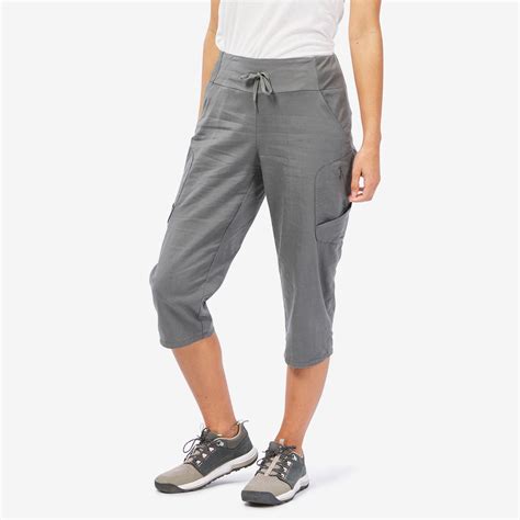 Womens gray crop pants online