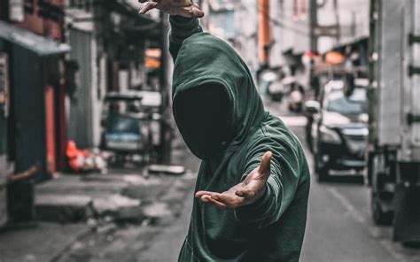Download wallpaper 2560x1600 man, hood, anonymous, hands, gesture ...