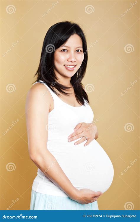 Pregnant Asian woman stock photo. Image of vertical, girl - 20675974