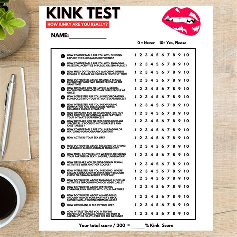 Kink Test Questionnaire | Bdsm Party Sex Game Questions | Adult Couples ...