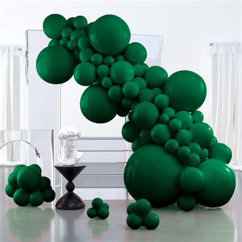 Amazon.com: PartyWoo Hunter Green Balloons, 127 pcs Dark Green Balloons ...