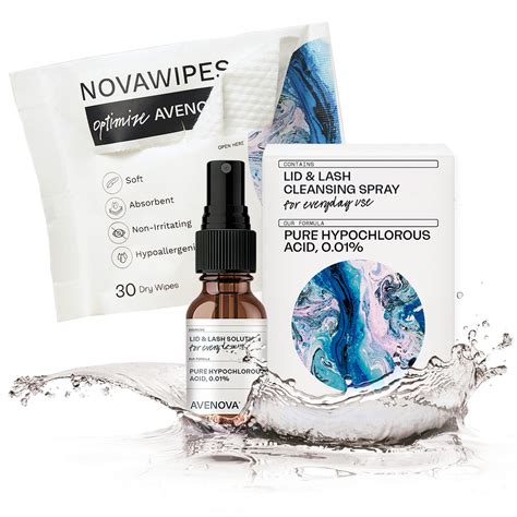 Buy Avenova Eyelid and Lash Spray with NovaWipes, Contains Pure ...