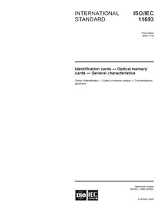 ISO/IEC 11693:2005, Identification cards - Optical memory cards ...