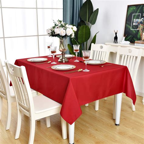 KAIPHO Waterproof Polyester Rectangular Tablecloth 60x84 Inches ...