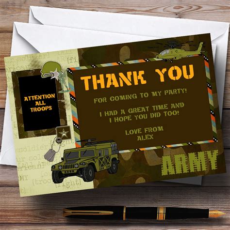 Free printable army thank you cards, Download Free printable army thank ...