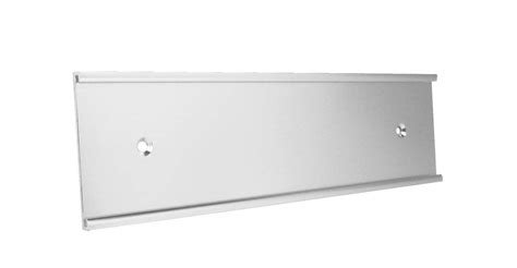 Matte Silver Name Plate Holders Wall Mount 2x10 | Desertcart INDIA