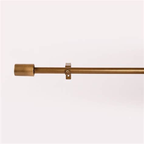 Buy The Decor Mart Extendable Single Curtain Rod with Golden Matte ...