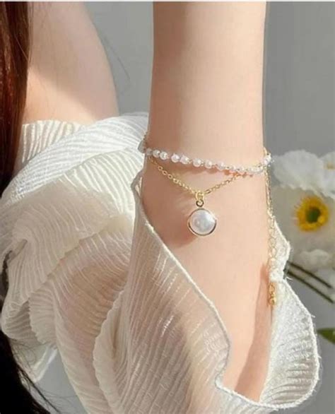 Metal, Alloy Pearl Gold-plated Bracelet – PKR Kart