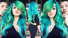 Blue And Green Hair by Blue Green Hair Extensions Hanging With Tang Blue And Green Hair