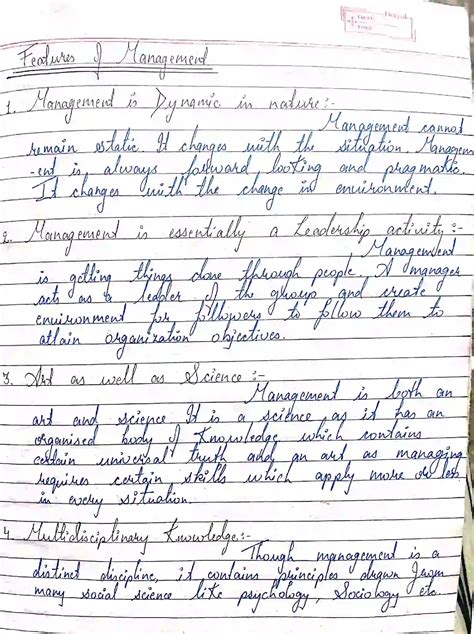 Image result for Management Notes