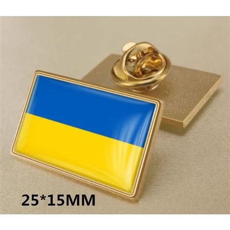 ウクライナ外交官ブローチカントリーフラッグラペルピンバッジ-1 パーティを彩るご馳走や