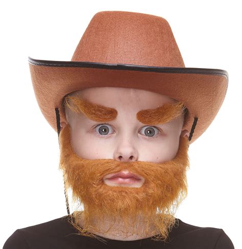 Buy Mustaches Self Adhesive Traper Fake Beard and Eyebrows for Kids ...