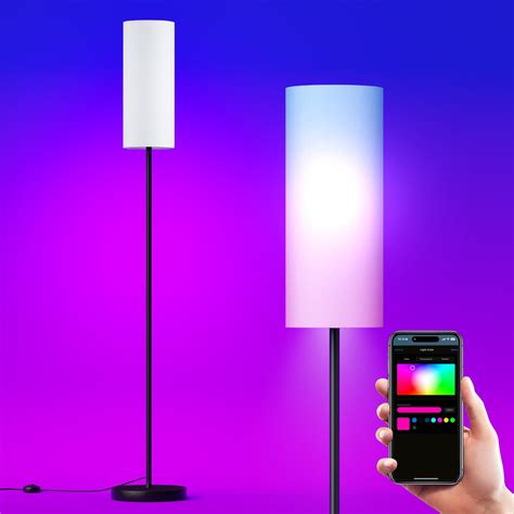 PARTPHONER Floor Lamps for Living Room with Matter Smart LED Light Bulb ...