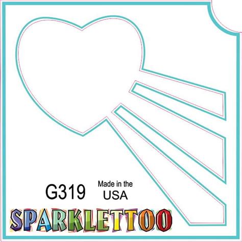 Ruby Red Paint G319 1.5 x 2.3 x 2.3 in. 3-Ply Heart Shine Design ...