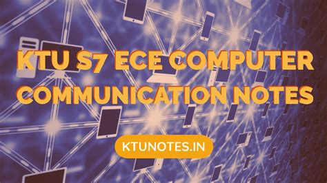 Image result for Computer Communications Ktu ECE Module 1