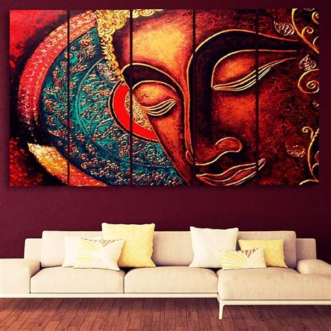 Hazzelnut Casperme Multiple Frames Beautiful Religious Buddha Art Wall ...