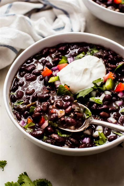 Cuban Black Bean Soup Recipe (Stovetop + Instant Pot) - Little Spice Jar