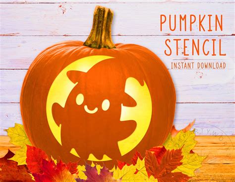 Pumpkin Stencil Printable Ghost | Printable Ghost